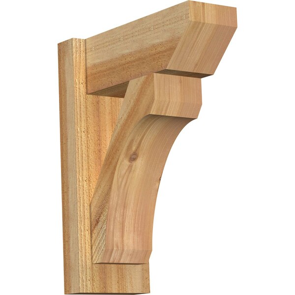 Ekena Millwork Legacy Slat Rough Sawn Outlooker, Western Red Cedar, 6"W x 14"D x 18"H OUT06X14X18LEC06RWR - main